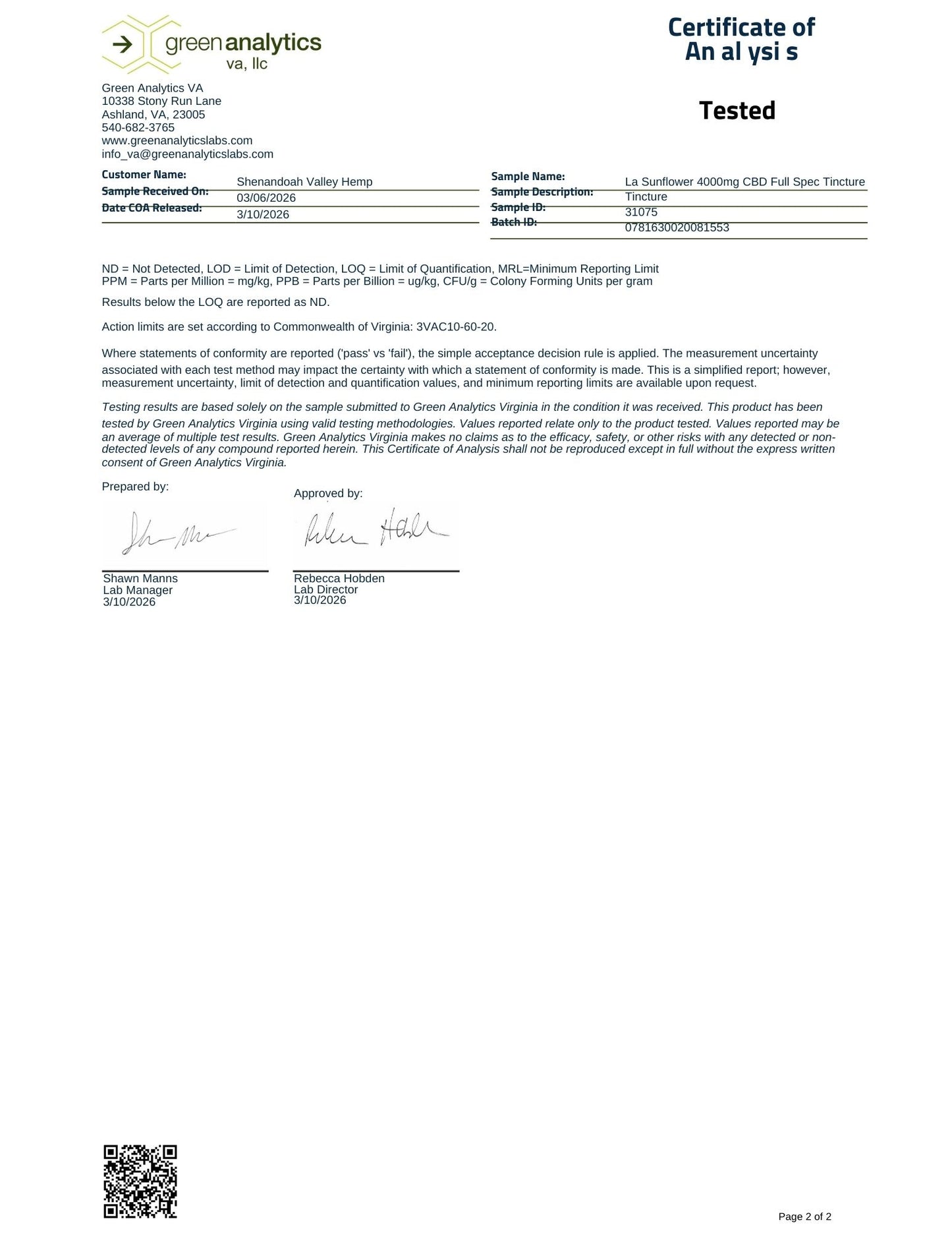 4000mg. Organic Hemp Extract Full Spectrum Tincture For Chronic Pain, Inflammation, Anxiety & Restlessness