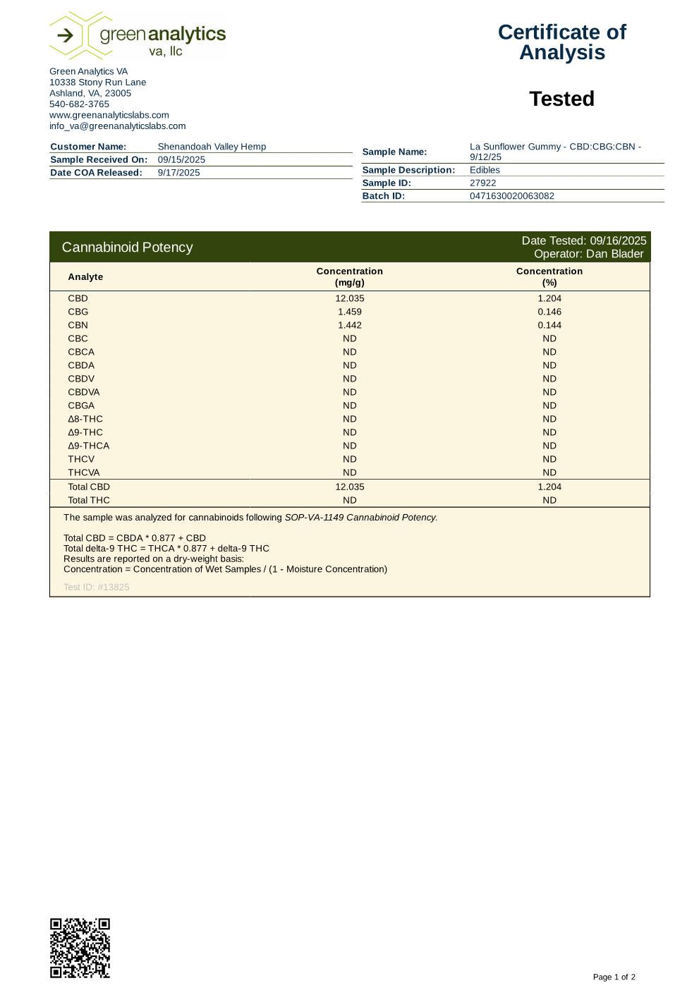 Organic, Full Spectrum Extra-Strength Hemp Gummies: Huge Customer Favorite!