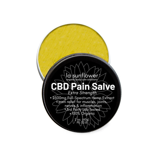 2500mg. CBD Pain Salve: Extra Strength-100% Organic
